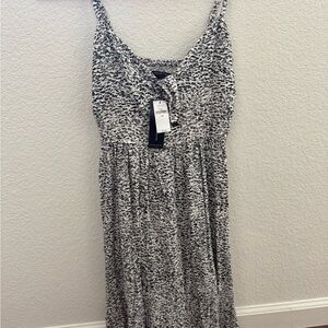 Banana Republic Black and White Midi Sundress